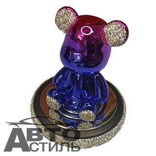 Ароматизатор-игрушка -на торпеду- Мишка - YC-14PP розово-синий