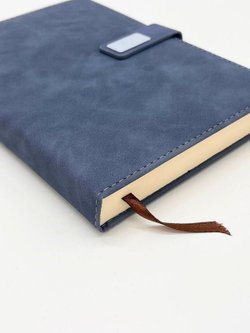 Блокнот А5 в линейку 170 л серо-синий (8412-3)