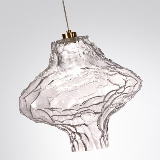 5107/3LA L-VISION  ODL26 антич.бронза/прозрачный металл/стекло Подвес LED x 3W 4000K ORDI