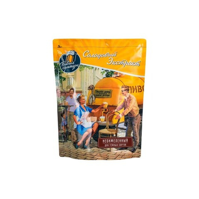 Неохмеленный солодовый экстракт Пивная культура "Для темных сортов", 1,0 кг