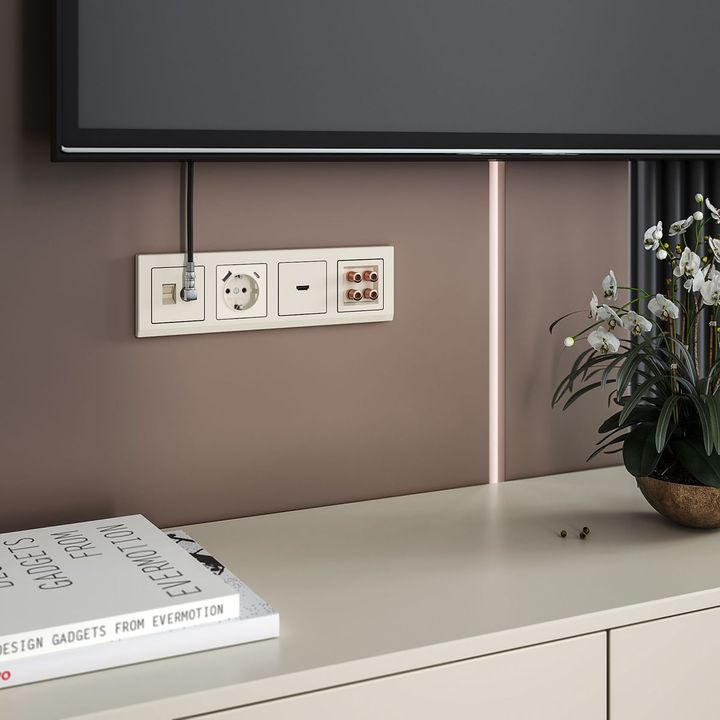 Розетка Werkel TV/RJ-45 6 кат слоновая кость W1181303 4690389174476