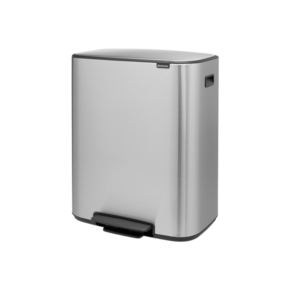 Мусорный бак Bo Pedal Bin 2x30л Brabantia Стальной матовый Fingerprint Proof
