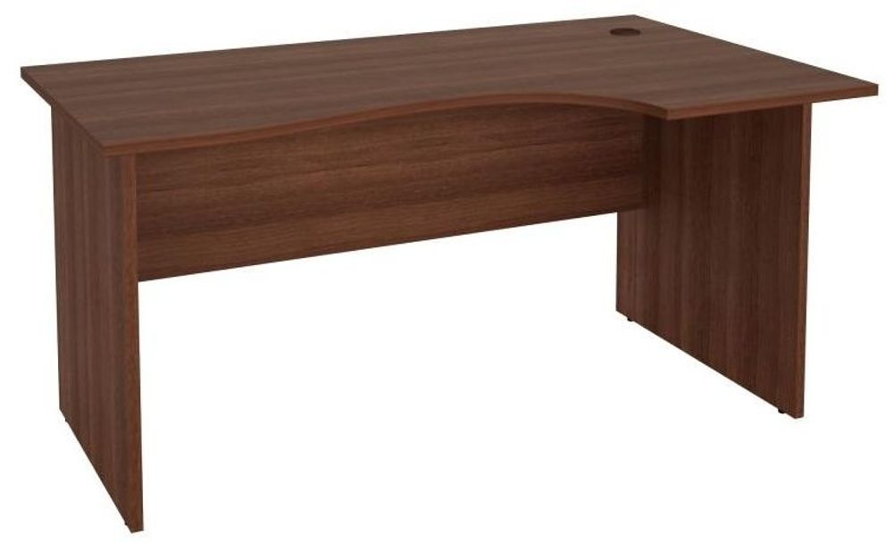 Стол эргономичный правый "Альфа" 62.21 Орех Пегас, ЛДСП, Витра