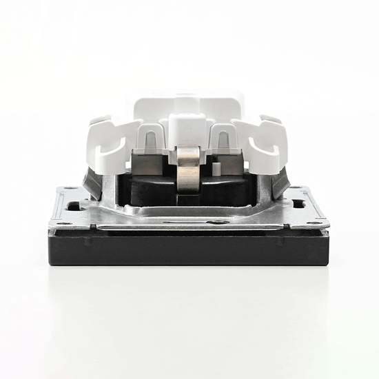 Розетка ArtGallery 16А с заземл. защ. шторки механизм базальт SE GAL001445