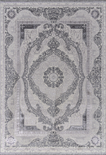 Ковер 3098G - GREY / GREY - Прямоугольник - коллекция LORA размер 100*200 см