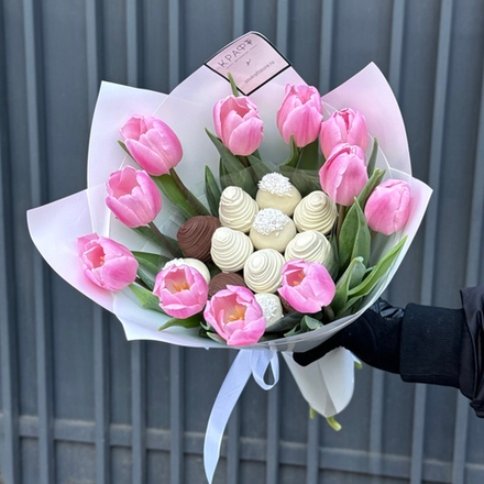 Крафт xs с тюльпанами