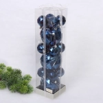 Набор шаров «Miracle» 10 см + 5 см (15 предметов), Сапфир