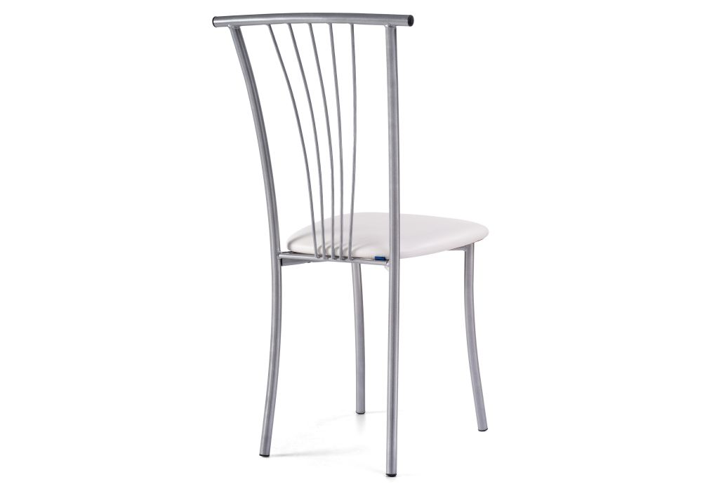 Стул на металлокаркасе Grigori белый полимер / светлый мусс