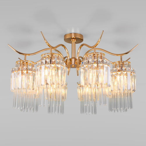 Потолочная люстра с хрусталем 10119/8 золото