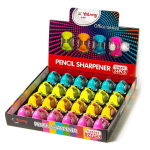 Точилка пластиковая Yalong "Машинка", 1 отверстие, с контейнером, цвет ассорти, картонная упаковка