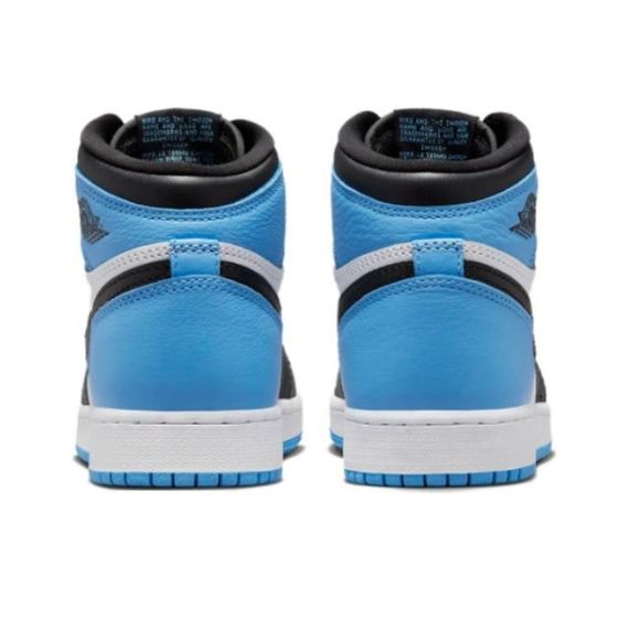 Иордания Air Jordan 1 Детские баскетбольные площадки Высокие Вершины Черные, Белые и Синие Юнисекс