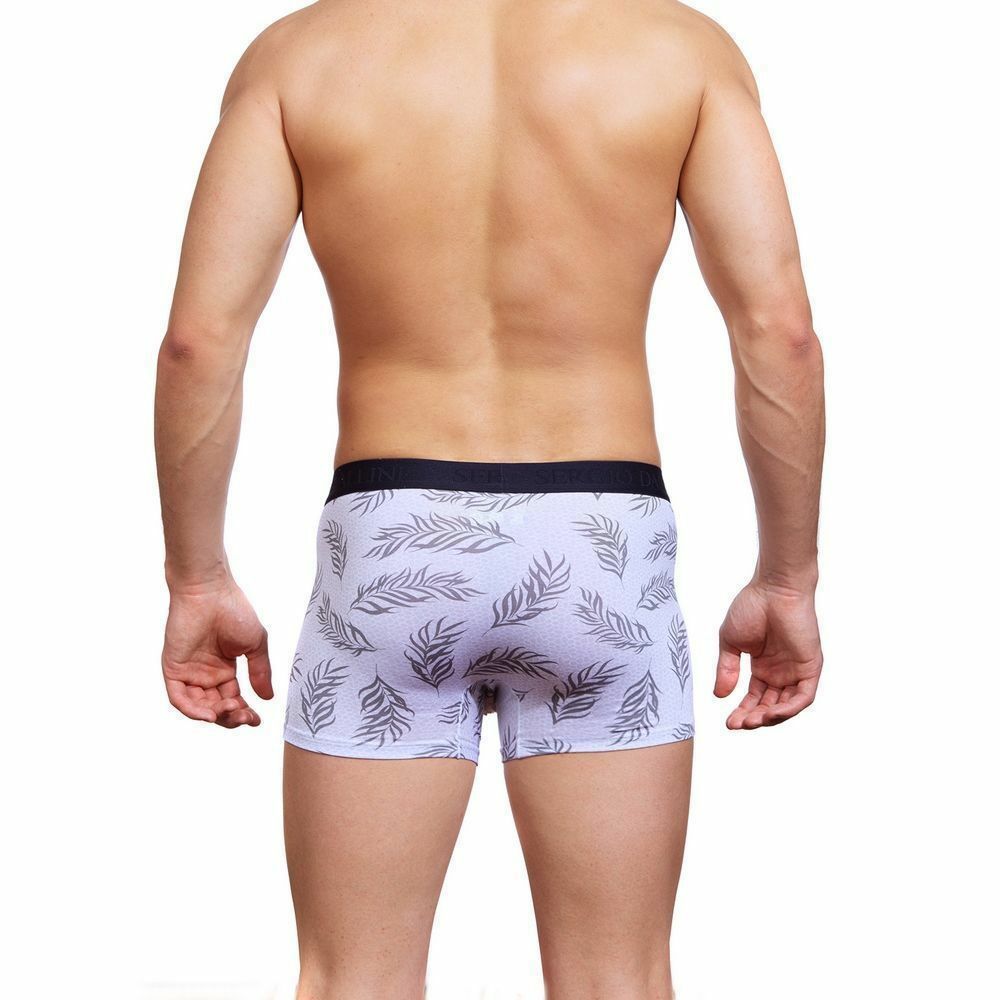 Мужские трусы боксеры серые  с принтом Sergio Dallini SG2310-1