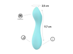 Мини вибратор Tarvos, цвет Аквамарин (SOLAR) (Цвет: голубой)