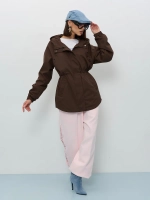 Ветровка с капюшоном удлиненная