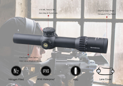 Оптический прицел Vector Optics Continental 1-6x28 Tactical FFP, сетка BDC & Wind, 34 мм, тактические барабаны, Zero Stop, азотозаполненный, с подсветкой (SCFF-31P)
