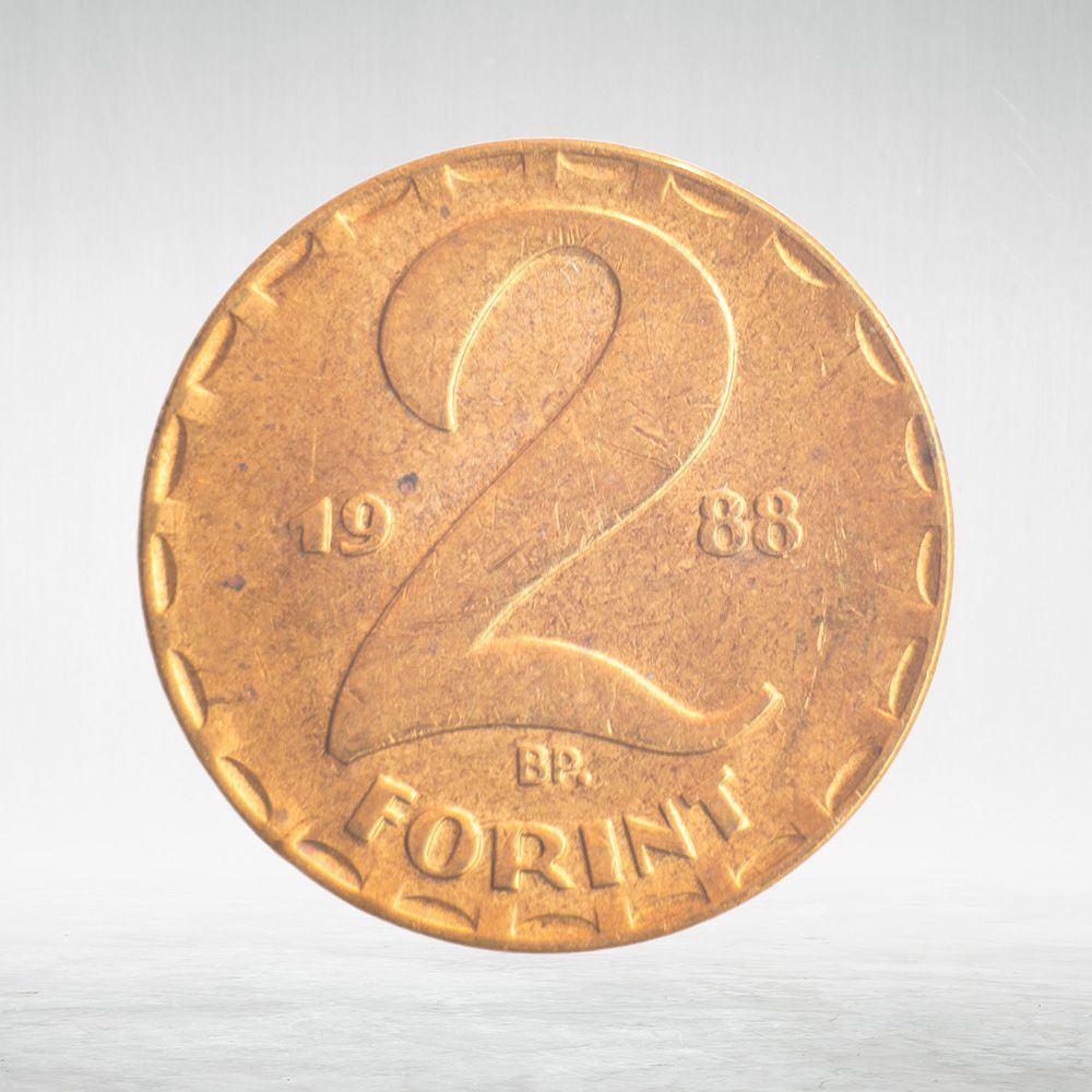 Hungary, 2 Forint, 1988, VF