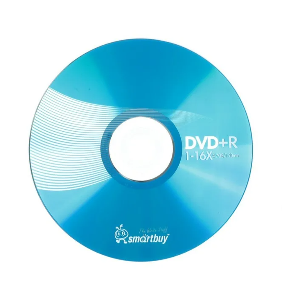 Оптический диск DVD+R 4.7GB Smartbuy (1шт)
