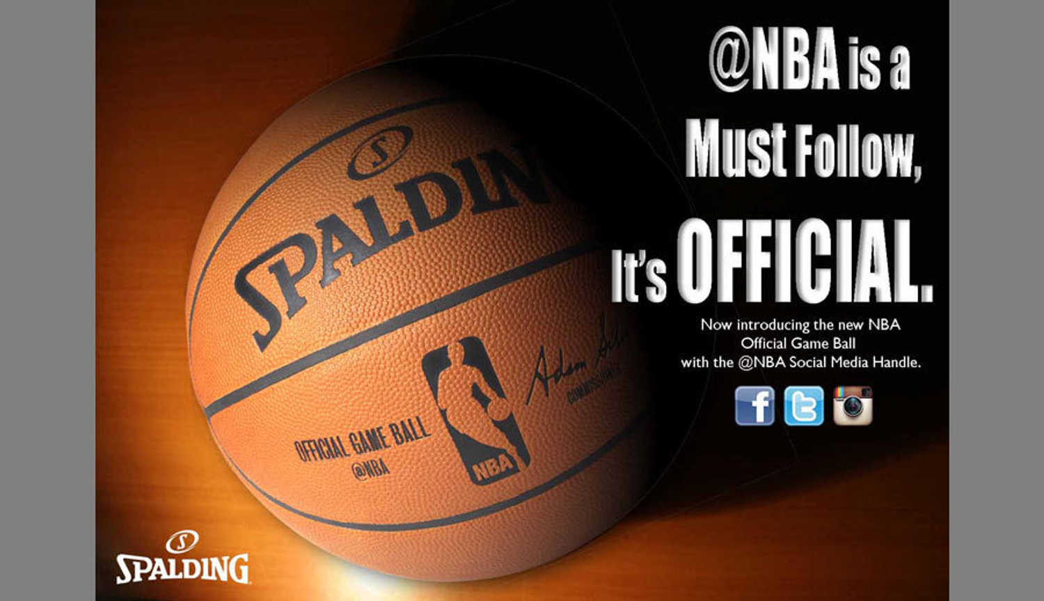 Знак @NBA появится на мяче Spalding в игровом сезоне NBA 2014-2015 года