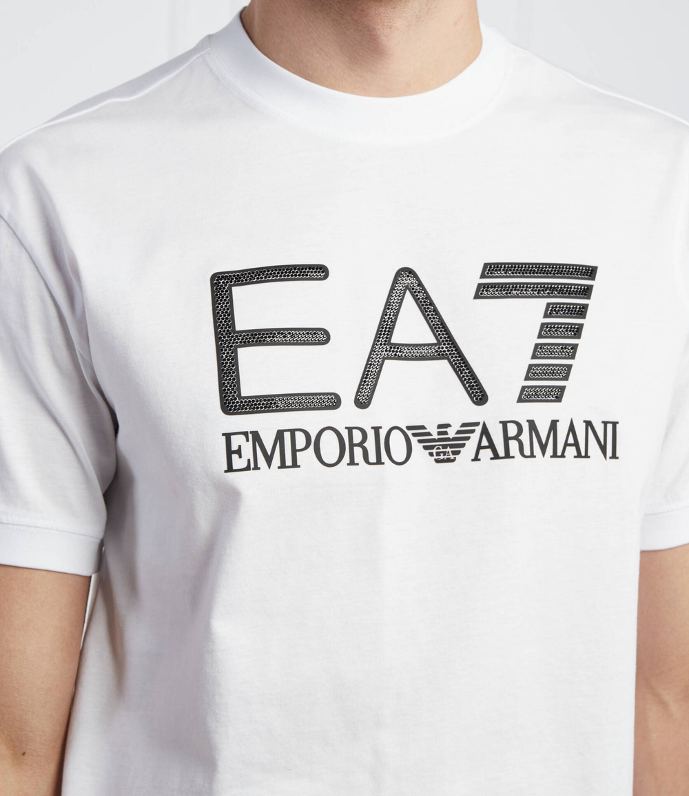 футболка EA7 - белый(3LPT37 PJFBZ)