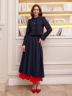 Жакет вельвет укороченный