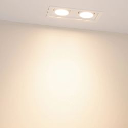 Светильник MS-VORTEX-BUILT-S170x90-2x12W Warm3000 (WH-WH, 40 deg, 230V) (Arlight, IP20 Металл, 5 лет) 057761