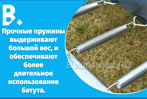 Батут с сеткой и лестницей, диаметр 10 фт