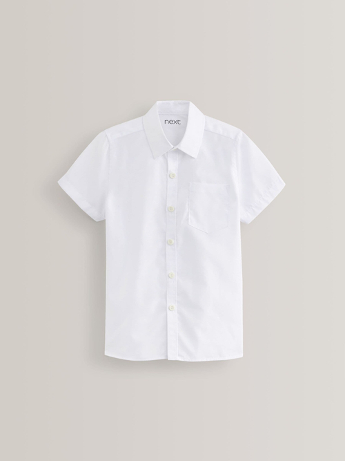 Рубашка с коротким рукавом школьная для мальчика Next M13-627, 5 шт., Белый