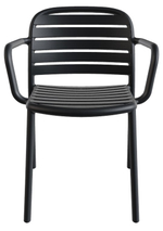 Кресло пластиковое Papatya Tarabya-K, антрацит