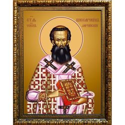 Виссарион Ла­рис­ский епископ, святитель. Икона на холсте.
