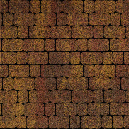 Тротуарная плитка Арена - Листопад гранит Осень, комплект из 2 видов плит