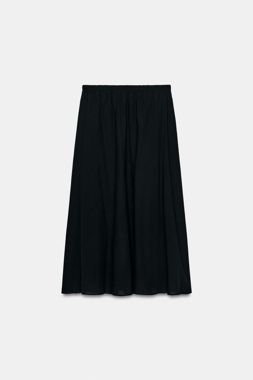 ZARA ДЛИННАЯ ЮБКА — ZW COLLECTION, ЧЕРНЫЙ