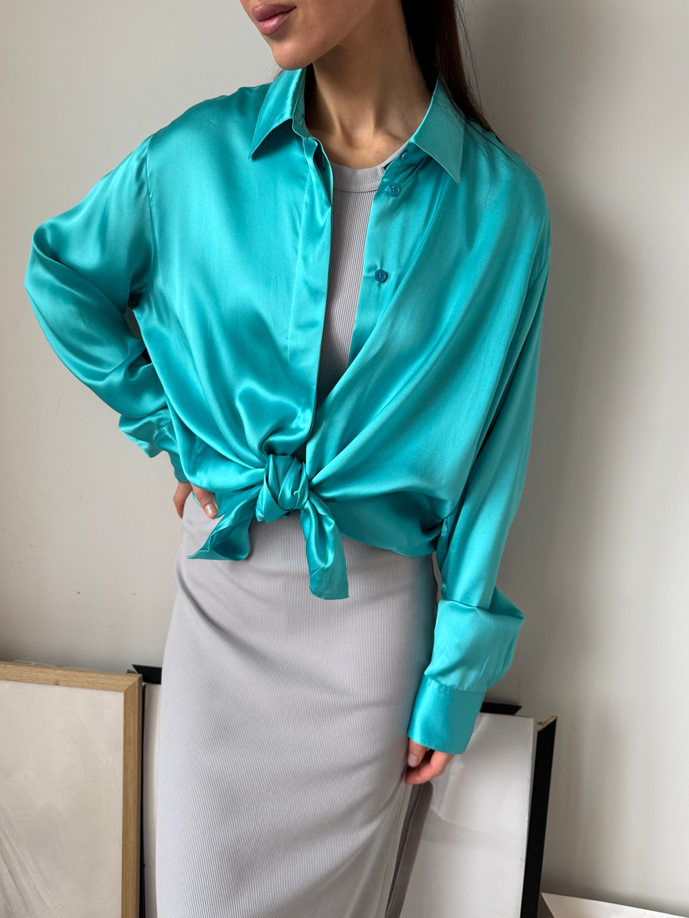 Шёлковая блузка Sashaverse, S