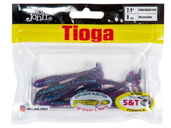 Виброхвосты съедоб. искусст. LJ Pro Series TIOGA 2.4in (06.20)/T91 9шт.