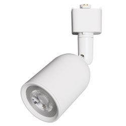 ULB-Q292 8W-4000K WHITE Светильник-прожектор светодиодный трековый. 600 Лм. Белый свет 4000K. Корпус белый. ТМ Volpe