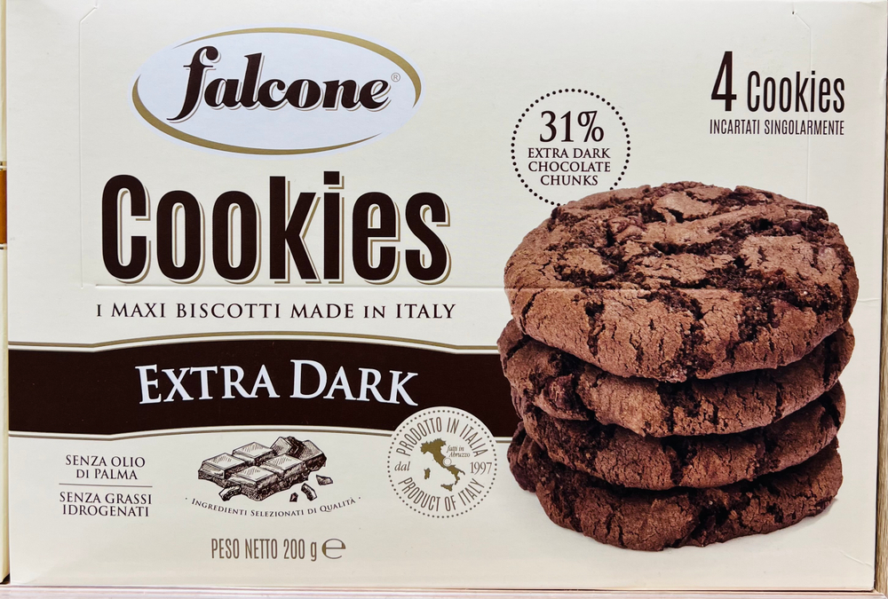 Cookies с темным шоколадом «falcone» (0,200 кг)