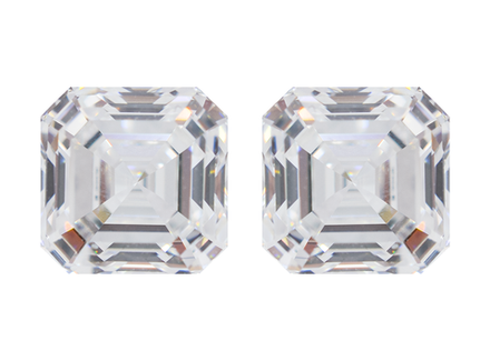 Лабораторно-выращенный бриллиант ашер 6.57х6.53 мм 1.76 ct, 6.60х6.56 1.74 ct E/VVS2 (пара)