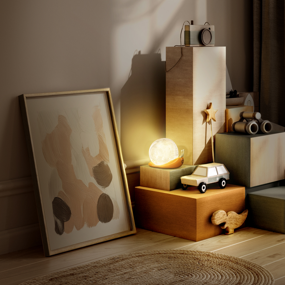 745923 Настольная лампа ALFA 1,5W LED 209LM ОРАНЖЕВЫЙ/ПРОЗРАЧНЫЙ 3000/4000/6000K