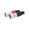 Adam Hall K3CXM3PAIR - разъем XLR (M), пара, красный/черный