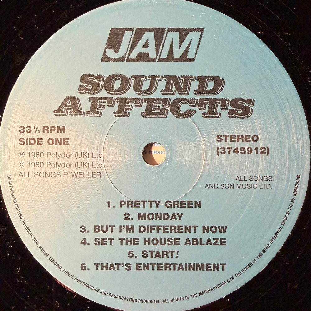 The Jam ‎– Sound Affects (Англия 2014г.) Т