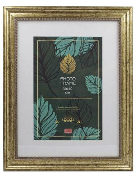 Фоторамка пластик 30х40 см Камелот античное серебро