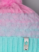 Шапка для девочки осенняя вязаная и снуд