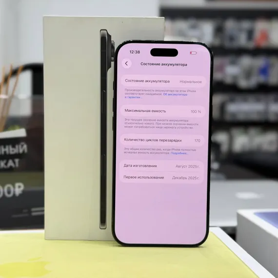 Б/У Телефон Apple iPhone Air Space Black 512Gb 100% (KQ5L4F6R3T)