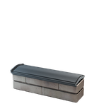 Парапет полимеркомпозитный Monblan 130мм (0,5 кирпич) серый