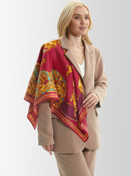 Платок «Сибирская коллекция Петра I» 100% шёлк