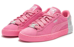 PUMA Suede Dance Crew comfortable and versatile wear-resistant breathable low-top sneakers for men and women with the same pink silver