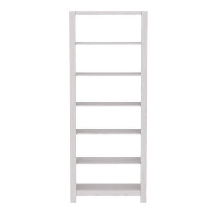 Шкаф для книг, 80x200x35, Фьорд 00, белый воск