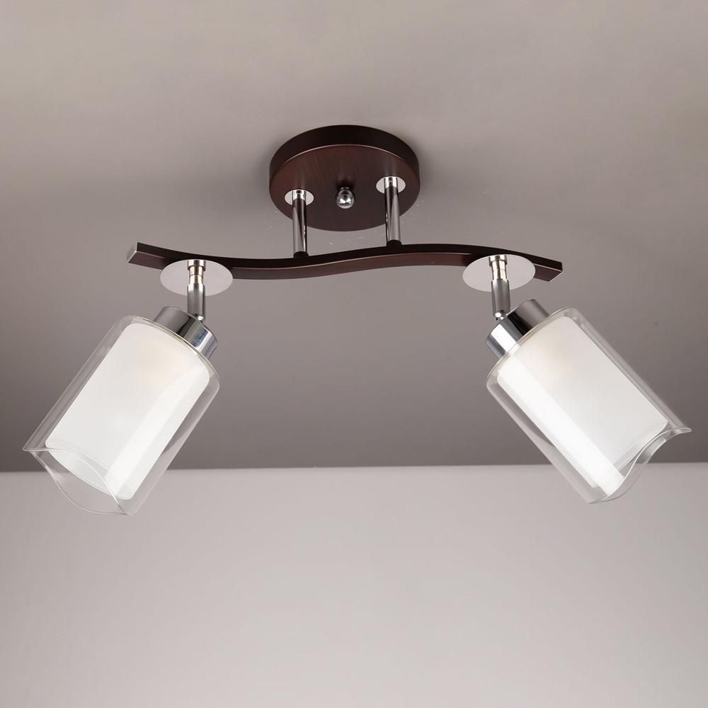 Citilux Фортуна CL156122 Люстра с поворотными плафонами Венге Хром