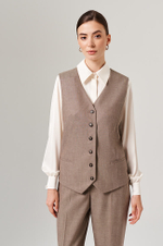 1909 Жилет женский (кофейный)