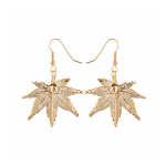 Серьги листья Ester Bijoux Японский Клён LF55C-RG BR