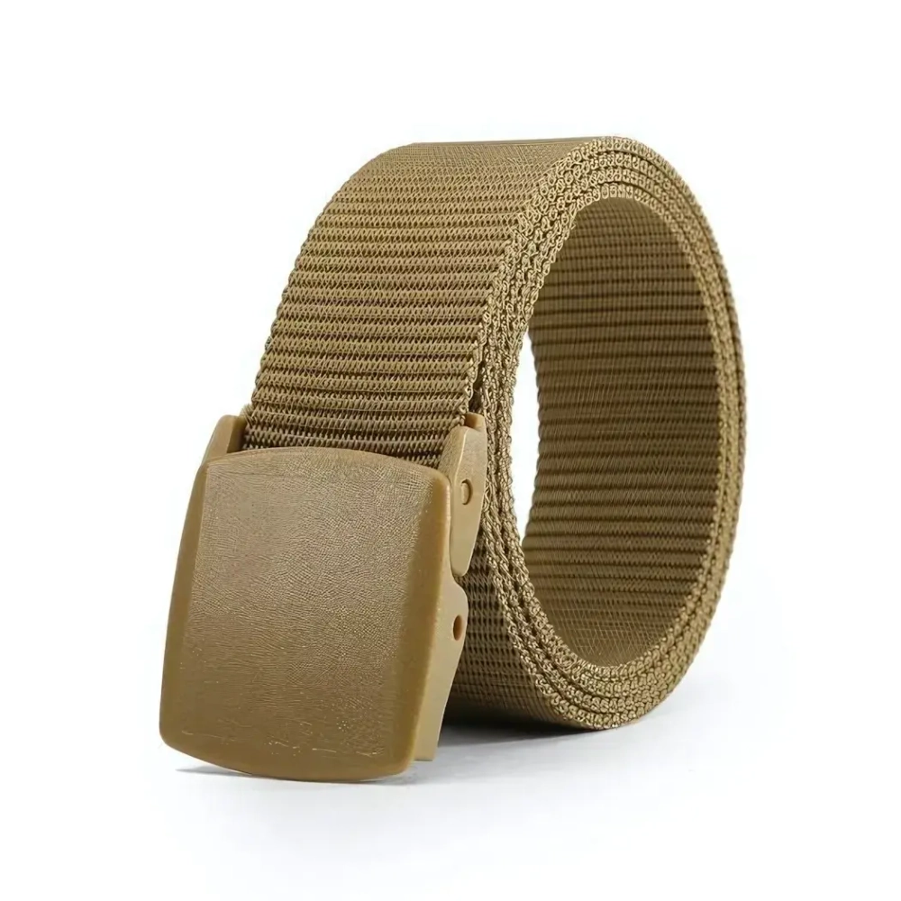 Ремень туристический 1,2м пластиковая пряжка, цвет песочный